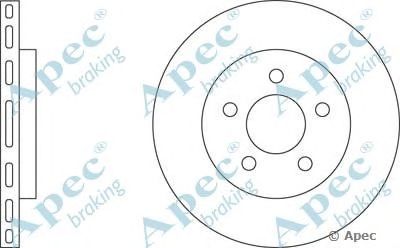 APEC BRAKING dsk2037 -  Тормозной диск